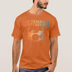 Unieke Drummer Kunst voor Mannen Vrouwen Percussie T-shirt