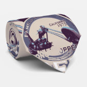 Unieke, dubbelzijdige aangepaste motorfiets stropdas (Opgerold)