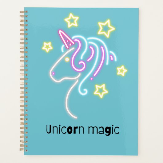 Unieke eenhoorn magie planner (Voorkant)
