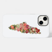 Unieke eenvoudige Floral Palestine Map Case-Mate iPhone Case (Achterkant (horizontaal))
