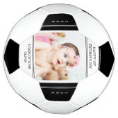 Unieke eerste vaderdag Nieuwe vader Baby Foto Voetbal (Gedraaid)