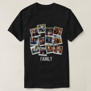 Unieke eigen familiefotolijst collage t-shirt