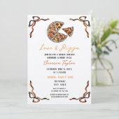 Unieke eigenzinnige grillige bruids brunch liefde  kaart (Staand voorkant)