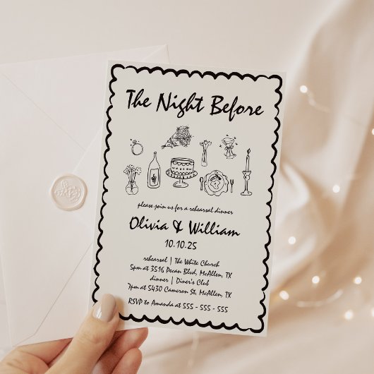 Unieke eigenzinnige hand getrokken retro repetitie kaart