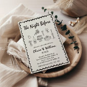 Unieke eigenzinnige hand getrokken retro repetitie kaart