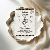 Unieke eigenzinnige hand getrokken retro Vrijgezel Kaart