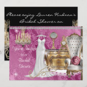 Unieke ELEGANT  BRIDAL SHOWER INVITATION Kaart (Voorkant / Achterkant)