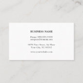 Unieke Elegant Gold Pattern Event Planner Visitekaartje (Achterkant)