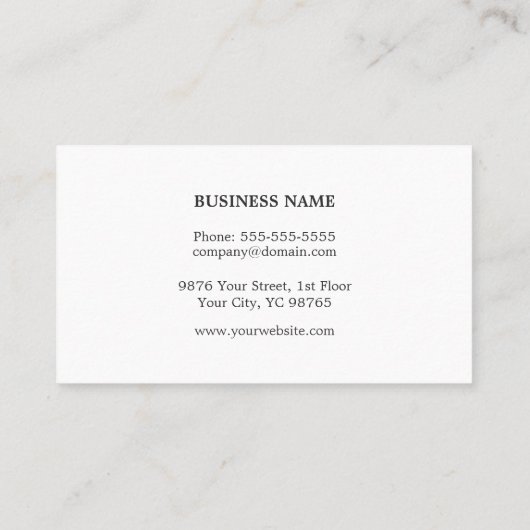 Unieke Elegant Gold Pattern Event Planner Visitekaartje (Achterkant)