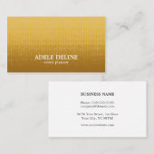 Unieke Elegant Gold Pattern Event Planner Visitekaartje (Voorkant / Achterkant)