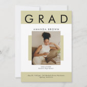 Unieke Elegant Magazine AFSTUDEERDER Aankondiging (Voorkant)