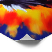 Unieke Elegant Majestic Eagle Rainbow Digital Art Poster (Hoek)