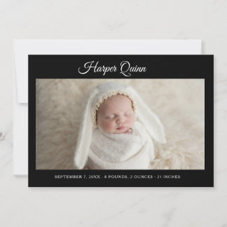 Unieke Elegante Baby Jongen Foto Collage Geboorte  Aankondiging