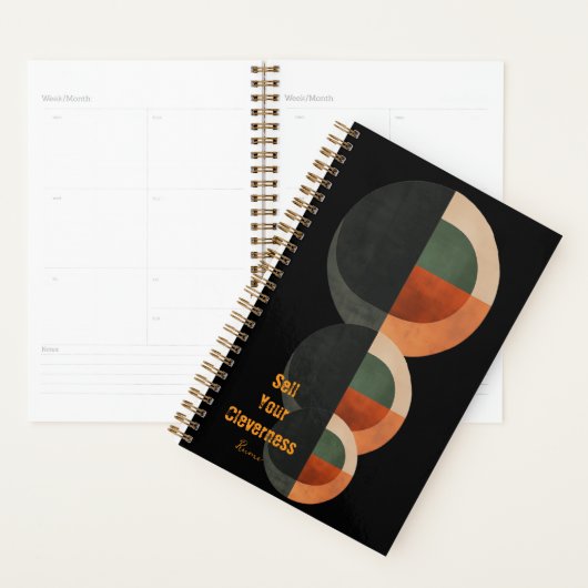 Unieke elegante Boho aangepaste planner (Display)