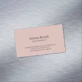 Unieke Elegante Elegante Eenvoudige Roos Gouden Kl Magnetisch Visitekaartje (Voorbeeld)