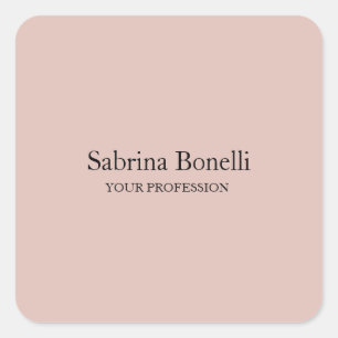 Unieke Elegante Elegante Eenvoudige Roos Gouden Kl Vierkante Sticker