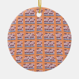 Unieke Elegante Hartpatroon Kunst voor Alle Leefti Keramisch Ornament