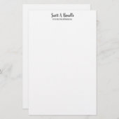 Unieke elegante plaat Eenvoudig wit speciaal Briefpapier (Voorkant / Achterkant)