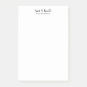Unieke elegante plaat Eenvoudig wit speciaal Post-it® Notes (Voorkant)