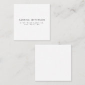 Unieke Elegante Plain Eenvoudige Minimalist Notitiekaartje (Voorkant / Achterkant)