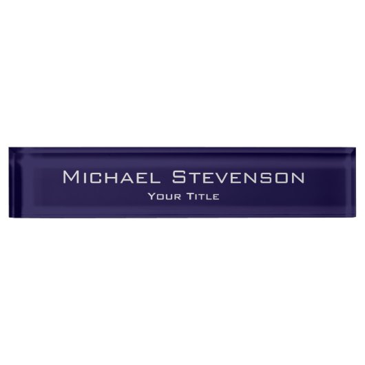 Unieke elegante standaarddesk naambordje (Voorkant)