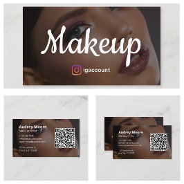 Unieke elegante trendy make-up artiest visitekaartje