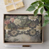 Unieke Elegante Victoriaans Gothic Raven Bloementu Tissuepapier (Geschenk)