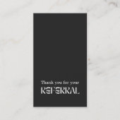 Unieke Elegante Zwart-Wit Referral Kaart (Voorkant)