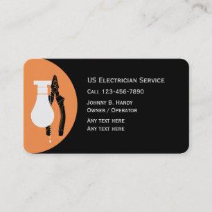 Unieke elektricien visitekaartjes