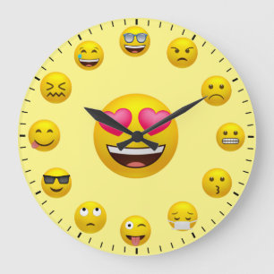 Unieke Emoticon Emoji Themagrote Klok