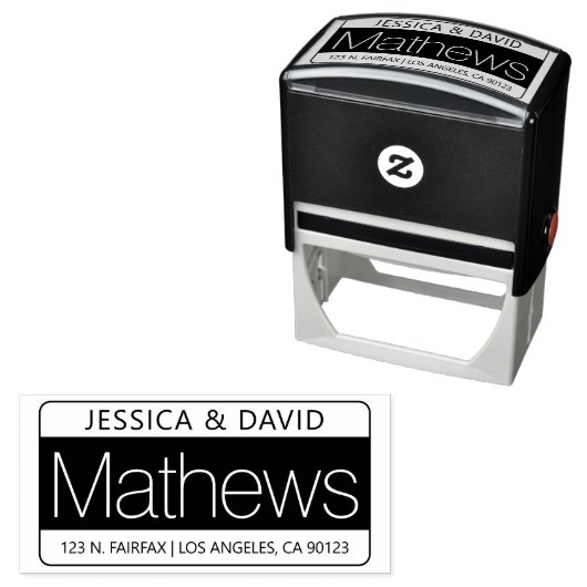 Unieke en creatieve blik  zelfinktende stempel (In situ)