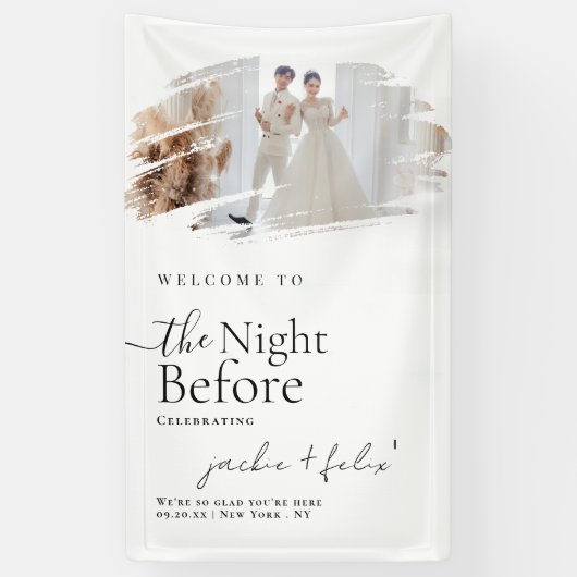 Unieke En Elegante Probediner Welkom Spandoek (Verticaal)