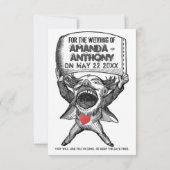 Unieke en grappige bewaar de datum kaart (Achterkant)