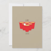 Unieke en grappige uitnodiging tot Baby shower voo (Achterkant)