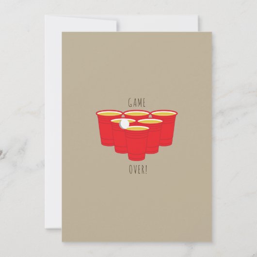 Unieke en grappige uitnodiging tot Baby shower voo (Achterkant)