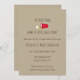 Unieke en grappige uitnodiging tot Baby shower voo