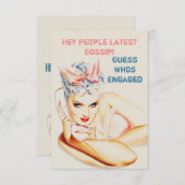 Unieke en grappige verloving aankondiging (Voorkant / Achterkant)