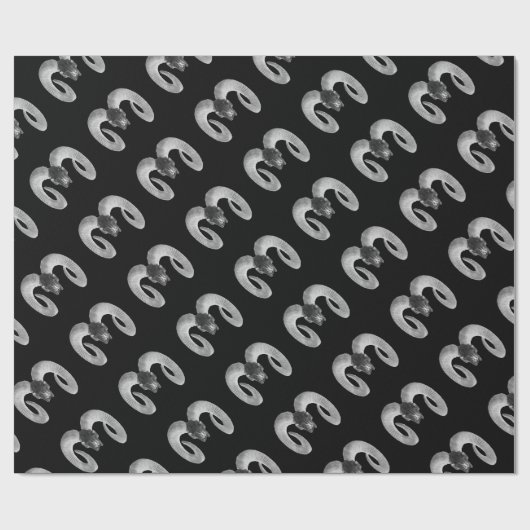 unieke en handgemaakte geitenkop cadeaupapier (Vlak)