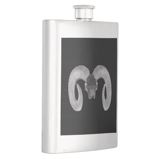 unieke en handgemaakte geitenkop heupfles (Rechts)