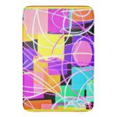 Unieke en kleurrijke neonpatronen Kunst Badmat (Voorkant Verticaal)