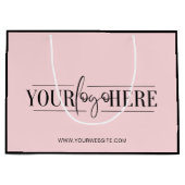 Unieke en moderne logo boodschappentas boutique groot cadeauzakje (Voorkant)