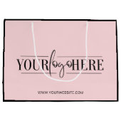 Unieke en moderne logo boodschappentas boutique groot cadeauzakje (Achterkant)