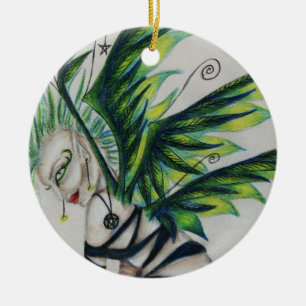 Unieke en ongebruikelijke rondevormgeving keramisch ornament