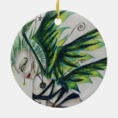 Unieke en ongebruikelijke rondevormgeving keramisch ornament (Achterkant)