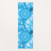 Unieke en prachtige Blue Chakra Aura Zen Meditatie Yogamat (Voorkant)