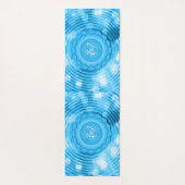 Unieke en prachtige Blue Chakra Aura Zen Meditatie Yogamat (Achterkant)