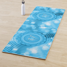 Unieke en prachtige Blue Chakra Aura Zen Meditatie Yogamat