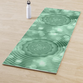 Unieke en prachtige groene Chakra Aura Zen Meditat Yogamat