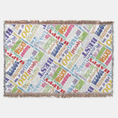 Unieke en speciale 100e verjaardag feestartikelen deken (Voorkant)