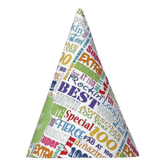 Unieke en speciale 100e verjaardag feestartikelen feesthoedjes (Rechts)